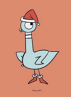 Don't let the pigeon play Santa.