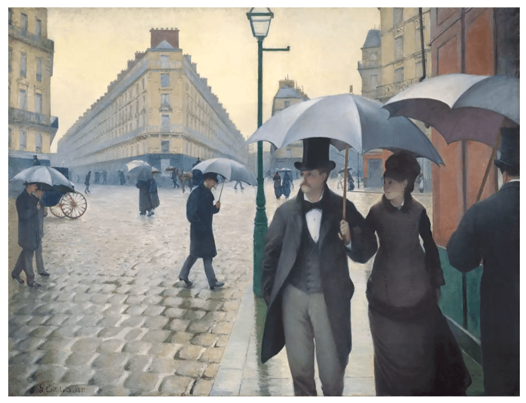 Rainy Day in Paris by Gustave Caillebotte